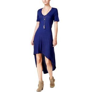 chelsea sky High-Low Cutout T-Shirt Dress in Navy Size XL Retail $68.00
